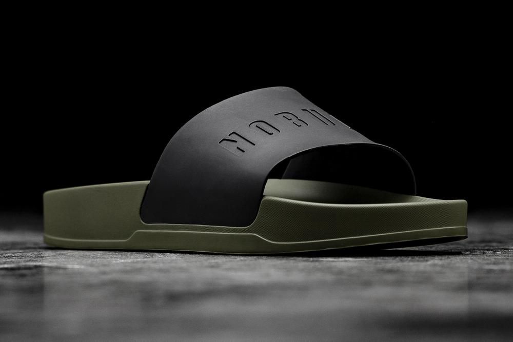 NOBULL Men's Slides - Black Ivy - Ireland (5890DZXFG)